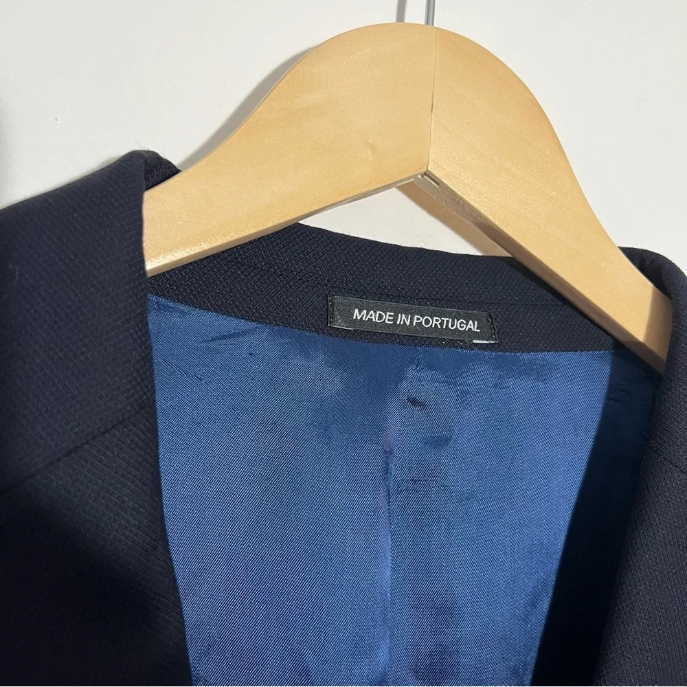 J. Hilburn Guabello‎ 100% Wool Navy Classic Fit Blazer Two Button Size 45R